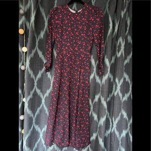 NWT Reformation midi dress with peekaboo back closure